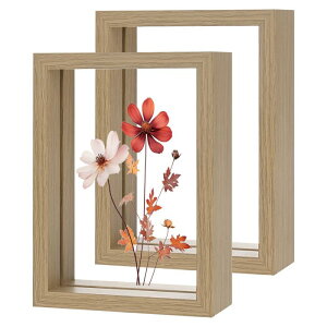 M METERXITY 2�p�b�N�̖ؐ��v���X�t�����[�t���[���A3.5 x 5�C���`�̃_�u���A�N���������s�N�`���[�t���[���A�h���C�t�����[/�e�[�u���g�b�v/ DIY/��|�p[�؂̐F]