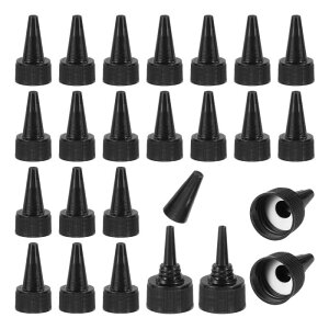 PATIKIL 24/410 �g�D�C �X�g�g�b�v�L���b�v 60�� �v���X�`�b�N���X�N �C�[�Y�{�g�������L���b�v �y�C���g�W �ڒ��܃f�B�X�y���V���ODIY�N���t�g�p�t�H�[���K�X�P�b�g�t�� ��