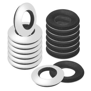 M METERXITY 15�p�b�NEPDM�{���f�b�h�V�[�����O���o�[���b�V���[ 304�X�e�����X�X�`�[��3/8" x 25/32" OD�l�I�v�������o�[���b�V���[�K�X�P�b�g �{���g/�X�N�����[/�@�B/�D/�����p