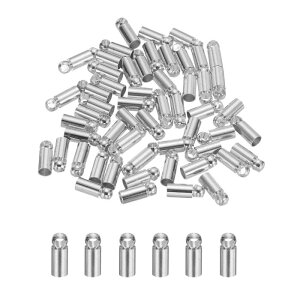 M METERXITY 50�p�b�N�̃^�b�Z���R�[�h�G���h�L���b�v 3 mm ID�����O���[�C�����U�[�o�P�b�g�g�R�G���h�`�b�v�r�[�Y�L���b�v ��΃��C�L���O/�u���X���b�g/DIY�y���_���g �R�[�h�I�[�q[���C�g�V