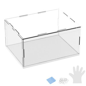 M METERXITY 1�p�b�N�̃A�N�����f�B�X�v���C�P�[�X 7.9x5.9x3.9�C���`/20x15x10cm�̃A�N�����N���A�f�B�X�v���C�P�[�X�{�b�N�X �R���N�V�����p�̍����ؐ��x�[�X�t�� �h�o�V���[�P�[�X[�z���C�g �N��