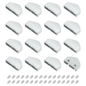 uxcell 16�� �Z�b�g ���� �x���g �o�b�N�� ��[ �J�o�[ 0.75�C���` �� �܊p�` �E�F�r���O �W�b�p�[ �N���b�v �o�b�N�� �l�W �t�� DIY ��| �o�b�O �x���g �C�� �p �V���o�[ �g�[��