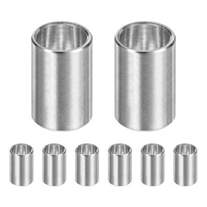 M METERXITY 8PCS M8 304�X�e�����X�X�`�[���X�y�[�T�[ 8mm ID x 10mm OD x 15mm l ���^���X�N�����[�X�^���h�I�t�u�b�V���O ��s�@�d�グ ���E���h�X�y�[�T�[ 304�X�e�����X�X�`�[�� �X�N�����[�{���g�p