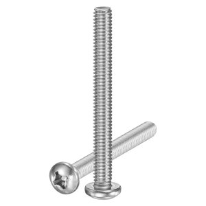 M METERXITY 2-Pack 5/16-18x3 �p���w�b�h�}�V���X�N�����[ 304�X�e�����X�| �v���X�h���C�u�p���w�b�h�X�N�����[ �N���X�w�b�h ���S�ɂ˂����܂ꂽ�{���g �d�q�@��/�Ƌ�p �V���o�[
