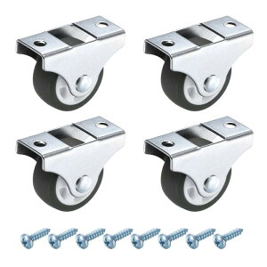 PATIKIL 1.3�C���`�Œ�L���X�^�[�z�C�[�� TPR�x�A�����O�Ȃ� �����Ȕ��]�L���X�^�[�z�C�[�� �Ƌ� �����o�����[�{�b�N�XDIY�v���W�F�N�g�p ���^���g�b�v�v���[�g�t��-4�i���F�j