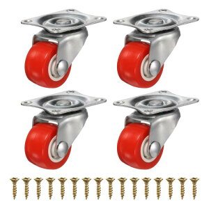 PATIKIL 1�C���`�L���X�^�[�z�C�[��PVC�~���[�g360�x��]�v���[�g�L���X�^�[�Ƌ�����o�����[�{�b�N�XDIY�v���W�F�N�g�p-4�i�ԁj