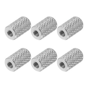 PATIKIL 6�� M3x0.5mm ���i�b�g ��6mm x ����10mm �J�b�v�����O�i�b�g 304�X�e�����X�|�� ���E���h�R�l�N�^�i�b�g �S�˂� �X�y�[�T�[ �X�^�b�h�R�l�N�^�t�@�X�i�[ �J���� �d�q�@�� �@�B �Ƌ� �ڑ� �C