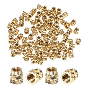 M METERXITY 150�p�b�N�̃l�W���݃C���T�[�g M2.5 x 4mm x 4mm�^�J�������m�u���g���b�N�i�b�g �v���X�`�b�N/DIY 3D�v�����g�R���|�[�l���g�p�̐^�J�q�[�g�Z�b�g�C���T�[�g���ߍ��݃i�b�g