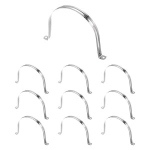 uxcell 10�� �Z�b�g 5 7/8�C���` 150mm �R���_�C�g �N�����v M150 U �`���[�u �p�C�v �N�����v �X�e�����X �| ���W�b�h �p�C�v �X�g���b�v U �^�P�b�g 2�� �t�� �p�C�v �`���[�u �z�[�X ���C���[ �R�[