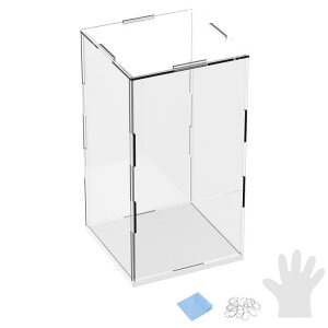 M METERXITY 1�p�b�N�̃A�N�����f�B�X�v���C�P�[�X 5.9x5.9x9.8�C���`/15x15x25cm�̃A�N�����N���A�f�B�X�v���C�P�[�X�{�b�N�X �R���N�V�����p�̍����ؐ��x�[�X�t�� �h�o�V���[�P�[�X[�z���C�g �N��