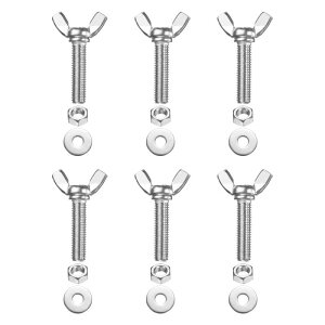 PATIKIL M8-1.25 x 30 mm �E�B���O�o�^�t���C�X�N�����[6�� 304�X�e�����X�X�`�[���E�B���O�i�b�g����у{���g�}�V���t�@�X�i�[�T���n���h�X�N�����[�d�q�@��DIY�c�[���p�V���o�[