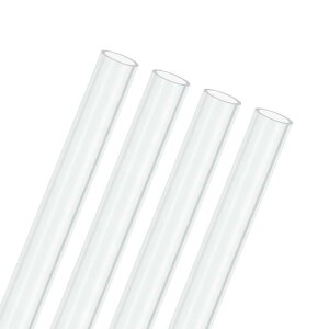 M METERXITY 4�p�b�N�̃N���A�v���X�`�b�N�`���[�u 8mm[0.31"] ID x 10mm[0.39"] OD ���Ռ������|���J�[�{�l�[�g�ۃp�C�v ������/�Ɩ�/������/�͌^�p �v���X�`�b�N�`���[�r���O [305mm/12IN]