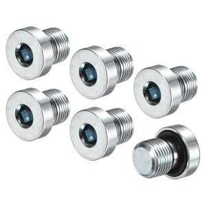M METERXITY 6�p�b�NM12x1mm�C���i�[�w�b�N�X�w�b�h�p�C�v�p��v���O�A304�X�e�����X�X�`�[���Z���T�[�\�P�b�g�v���O�A�V�[��O�����O�t���A�p�C�v�[���I��/�������@�p�A�V�[�����O�X�N�����[