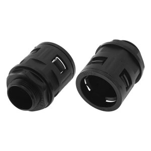Partuto M25x1.5 �P�[�u���O�����h 28.5mm / 1.12 �x���[�Y �N�C�b�N�R�l�N�^�[ �X�g���[�g PA6 �i�C���� �u���b�N 2 ��