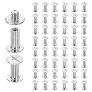 uxcell 50�Z�b�g �V�J�S�X�N�����[ M5 x 13 mm 15mm ���� ���� �t�B���b�v �X �l�C�� ���x�b�g �X�^�b�h �X�N�����[ �{���g ���x�b�g �o�C���f�B���O �|�X�g �X�N�����[ DIY ���U�[ �x���g �o�b�O �N