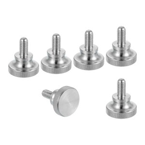 uxcell 6�� M6 x 10mm ���[���b�g�܂݂˂� 304�X�e�����X�| �m�M�X�p�Œ�l�W �t���b�g�w�b�h ���g���b�N�˂��R�t���{���g �ɂݖh�~ ��� �X���b�g�J�t�@�X�i�[ �������b�N DIY �H�� ����@��
