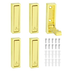 uxcell 5܂肽݃R[gtbNA2.76C`̏d܂肽ݎǃtbN`Ǌ|^ItbNAALb`AցAN[[bgp̏ȃXy[XAu VhJbp[