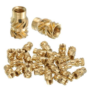 uxcell 48�̃l�W�}�����i M3 x 8mm L x 5mm OD ���^�J�����g���b�N�˂��؂�i�b�g�����˂��؂�q�[�g�Z�b�g�}�����i3D�v�����g���i����уv���X�`�b�N�ޗ��p�̖��ߍ��݃i�b�g