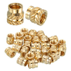 uxcell 28�̃l�W�}�����i M5 x 7mm L x 7mm OD ���^�����g���b�N�˂��؂�i�b�g�����˂��؂�q�[�g�Z�b�g�}�����i3D�v�����g���i����уv���X�`�b�N�ޗ��p�̖��ߍ��݃i�b�g