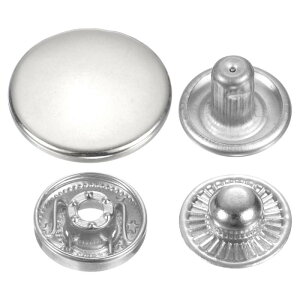 uxcell 60�Z�b�g�v���X�X�^�b�h�L���b�v�{�^��20mm���^���X�i�b�v�t�@�X�i�[�A���C�{�^���o�b�O���U�[�}�����{�[�g�L�����o�X�p �V���o�[