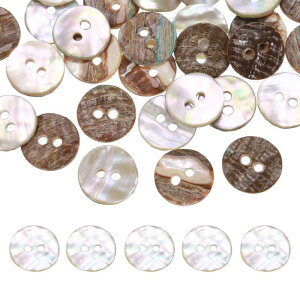 uxcell 36�̊ۂ��V�R�L�{�^���A12.5mm 2���^��̕�L�N���t�g�V�[�V�F���{�^���A���A�V���c�A�h���X�A�D��DIY�N���t�g���ɓK���Ă��܂��A�x�[�W��