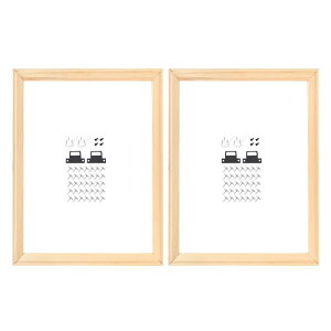 uxcell 2��DIY�L�����o�X�X�g�����`���[�o�[ 18 x 12�C���`�̃L�����o�X �t���[���ؐ��t���[���L�b�g �I�C���y�C���g �v�����g �|�X�^�[�p�̊��ȃX�g�����`���[�t���[��