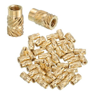 uxcell 48�̃l�W���݃C���T�[�g M2 x 6mm L x 3.5mm OD ���^�J���g���b�N�m�u�i�b�g�����l�W���݃q�[�g�Z�b�g�C���T�[�g���ߍ��݃i�b�g 3D�v�����g���i����уv���X�`�b�N�ޗ��p