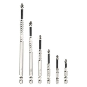 uxcell 6�� �C���p�N�g�t�B���b�v �X�h���C�o�[�r�b�g�L�b�g PH2 (#2) �A���`�X���b�v��[ 1/4�C���` �w�b�N�X�V�����N 2+2.56+3+4+4.72+5�C���` �}�O�l�e�B�b�N�N���X�h���C�o�[ �C���_�X�g���A���p