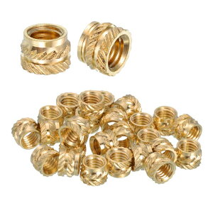 uxcell 48�̃l�W�}�����i M5 x 5mm L x 7.5mm OD ���^�����g���b�N�˂��؂�i�b�g�����˂��؂�q�[�g�Z�b�g�}�����ߍ��݃i�b�g 3D�v�����g���i����уv���X�`�b�N�ޗ��p