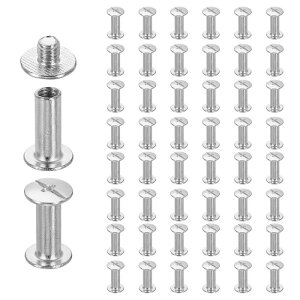 uxcell 50�Z�b�g �V�J�S�X�N�����[ M5 x 14mm 16mm ���� ���� �t�B���b�v �X �l�C�� ���x�b�g �X�^�b�h �X�N�����[ �{���g ���x�b�g �o�C���f�B���O �|�X�g �X�N�����[ DIY ���U�[ �x���g �o�b�O �N��