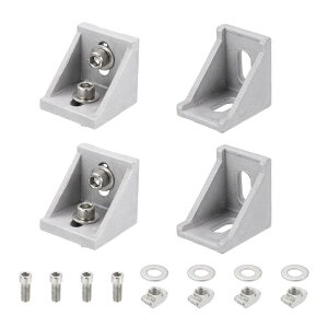 uxcell Vo[A~jEovt@CRlN^[Zbg 4545V[YTXbgL^R[i[u ϋv 10mm[ANZT[p 4Zbg