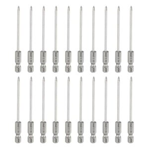 uxcell 20�� #0 �v���X �X�N�����[�h���C�o�[�r�b�g PH0 1/4 �w�b�N�X �V�����N 3.15 (80mm) ���� 0.1 ���b�h �}�O�l�e�B�b�N �N���X�w�b�h �h�����r�b�g S2 �X�`�[�� �C���_�X�g���A�� �X�N�����[�h��