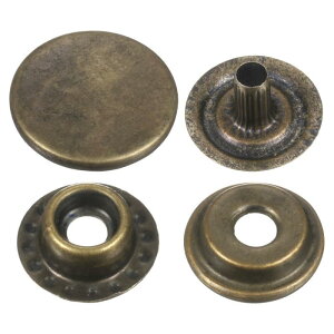 uxcell 60�Z�b�g�̃v���X�X�^�b�h�L���b�v�{�^��15mm���^���X�i�b�v�t�@�X�i�[�A���C�{�^���o�b�O���U�[�}�����{�[�g�L�����o�X�p �u�����Y �X�^�C��203