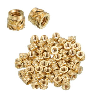 uxcell 48�̃l�W���݃C���T�[�g M2 x 3 mm L x 3 mm OD ���^�J���g���b�N�m�u�i�b�g�����l�W���݃q�[�g�Z�b�g�C���T�[�g���ߍ��݃i�b�g 3D�v�����g���i����уv���X�`�b�N�ޗ��p