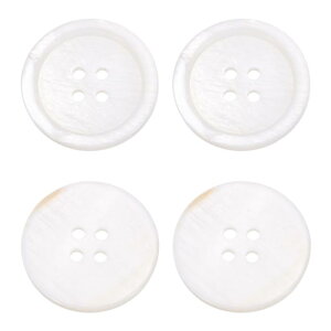 uxcell 4�̊ۂ��V�R�L�{�^���A25mm 4���^��̕�L�N���t�g�V�[�V�F���{�^���A���A�V���c�A�h���X�A�D��DIY�N���t�g���ɓK���Ă��܂��A��