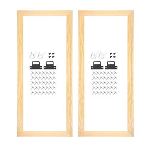 uxcell 2��DIY�L�����o�X�X�g�����`���[�o�[ 10 x 20�C���`�̃L�����o�X �t���[���ؐ��t���[���L�b�g �I�C���y�C���g �v�����g �|�X�^�[�p�̊��ȃX�g�����`���[�t���[��