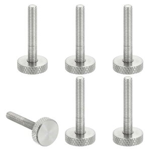 uxcell 6�� M5 x 30mm �܂݂˂� ���[���b�g 304�X�e�����X�| �m�M�X�p�Œ�l�W �t���b�g�w�b�h ���g���b�N�˂��R�t���{���g �ɂݖh�~ ��� �X���b�g�J�t�@�X�i�[ �������b�N �H�� ����@��p