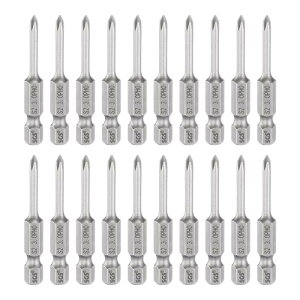 uxcell 20�� #0 �v���X �X�N�����[�h���C�o�[�r�b�g PH0 1/4 �w�b�N�X �V�����N 2 (50mm) �� 0.12 ���b�h �}�O�l�e�B�b�N �N���X �w�b�h �h���� �r�b�g S2 �X�`�[�� �C���_�X�g���A�� �X�N�����[�h���C