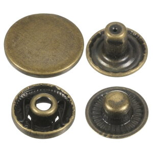 uxcell 60�Z�b�g�̃v���X�X�^�b�h�L���b�v�{�^��17mm���^���X�i�b�v�t�@�X�i�[�A���C�{�^���o�b�O���U�[�}�����{�[�g�L�����o�X�p �u�����Y �X�^�C��831