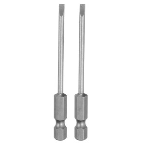 uxcell 2��SL3�X���b�g�h���C�o�[�r�b�g3 mm�X���b�g��[1/4�w�b�N�X�V�����N75mm�i3�j�����C�t���b�g�w�b�hS2�|�l�W�h���C�o�[�h�����r�b�g�H�Ɨp�p���[�X�N�����[�h���C�o�[�r�b�g