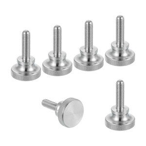 uxcell 6�� M6 x 20mm ���[���b�g�܂݂˂� 304�X�e�����X�| �m�M�X�p�Œ�l�W �t���b�g�w�b�h ���g���b�N�˂��R�t���{���g �ɂݖh�~ ��� �X���b�g�J�t�@�X�i�[ �������b�N DIY �H�� ����@��