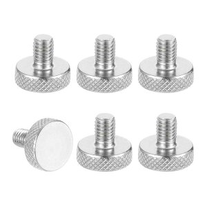 uxcell 6�� M6 x 8mm �܂݂˂� ���[���b�g 304�X�e�����X�| �m�M�X�p�Œ�l�W �t���b�g�w�b�h ���g���b�N�˂��R�t���{���g �ɂݖh�~ ��� �X���b�g�J�t�@�X�i�[ �������b�N �H�� ����@��p
