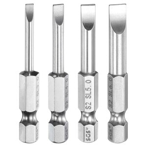 uxcell 4�� SL3+SL4+SL5+SL6 �X���b�g�h���C�o�[�r�b�g�L�b�g 3+4+5+6mm �X���b�g�h���C�o�[�r�b�g 1/4 �Z�p�V�����N 50mm (2) �����C���w�b�h S2 �X�`�[�� �X�N�����[�h���C�o�[�h�����r�b�g �p���[�c�[