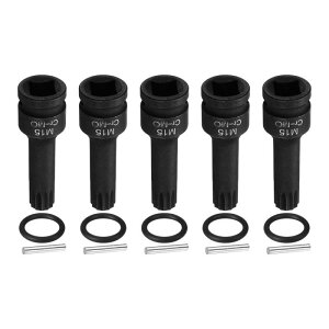 uxcell 5�� 1/2 �h���C�u M15 �g���v���X�N�G�A �C���p�N�g �X�v���C�� �r�b�g �\�P�b�g 15mm CR-MO �X�`�[�� 12�|�C�� �g �g���v���X�N�G�A �\�P�b�g �R�b�^�[�s���� O�����O�t�� �p���[�h���� �h��