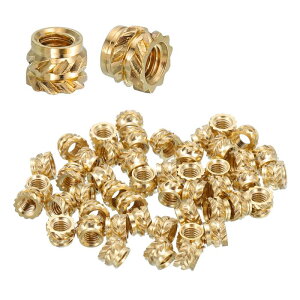 uxcell 48�̃l�W���݃C���T�[�g M4 x 4mm L x 5.5mm OD ���^�������g���b�N�m�u�t���i�b�g�����l�W���݃q�[�g�Z�b�g�C���T�[�g���ߍ��݃i�b�g 3D�v�����g���i����уv���X�`�b�N�ޗ��p