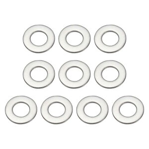 PATIKIL 1/2ID x 1-1/9OD�X�e�����X�X�`�[���t���b�g���b�V���[ 10�ۂ��������b�V���[���^�X�y�[�T�[ �l�W�{���g�i�b�g�A�\�[�g�����g