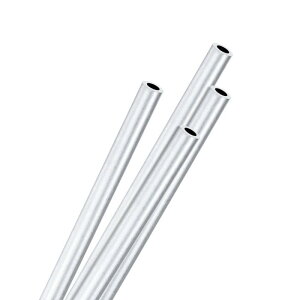 M METERXITY 4�p�b�N 250mm 6063�A���~�j�E���ۊ� 3 mm ID 5mm OD �V�[�����X�A���~�j�E���`���[�u ����/���H/DIY�N���t�g�p �����X�g���[�g�p�C�v [0.12x0.2x9.8IN]