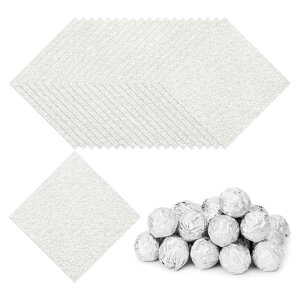 PATIKIL 3x3�C���`�̔��L�����f�B���b�p�[ 200���̐����`�I�����W�p�^�[���A���~���L�����f�B��� DIY�`���R���[�g�L�����f�B�̕�����p �V���o�[