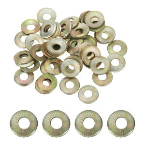 PATIKIL M4x10x0.7mm �t���b�g���b�V���[ 50�� 65Mn�|�x���r���X�v�����O�f�B�X�N���b�V���[ �~���` �˂��ꃁ�g���b�N�K�X�P�b�g �����ԎY�ƌ��ݗp�i�C�G���[�W���N���b�L�j