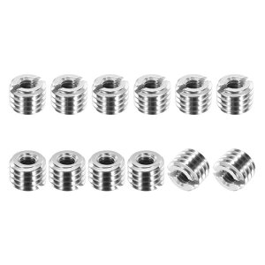 PATIKIL �X���b�h�A�_�v�^�[�X���[�u�k���i�b�g 12��M8x1.25���X����M4x0.7�I�X�C���C���T�[�g�i�b�g�X�N�����[���f���[�T�[�ϊ�303�X�e�����X�|�t�@�X�i�[6mm